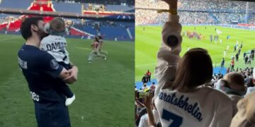 (video) როგორ აღნიშნა კვარამ ნიცასთან და პატარა დამიანესთან ერთად საფრანგეთის ჩემპიონობა?