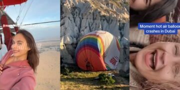 უმძიმესი კადრები – დუბაის უდაბნოში ტურისტებით სავსე საჰაერო ბუშტი ჩამოვარდა