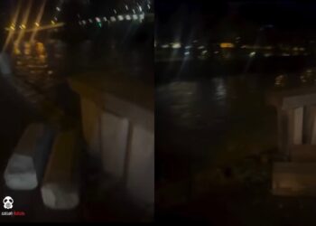 (ვიდეო) მტკვარში მანქანა გადავარდა! – ამ დროისთვის, ამოყვანილია 1 ადამიანი, სამაშველო ოპერაცია გრძელდება