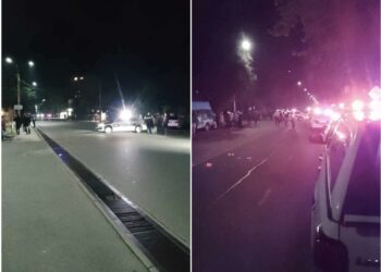 ახლახან მანქანა დაეჯახა სამ მოზარდს, რომლებიც ქუჩაზე გადადიოდნენ