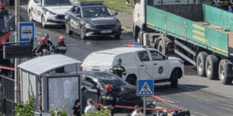 ერთმანეთს მოტოციკლი და მსუბუქი ავტომობილი შეეჯახა – რა კადრები ვრცელდება ავჭალიდან?