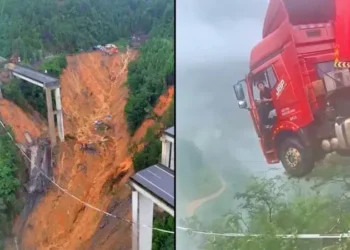 ჩანგრეულ ხიდზე გადაკიდებული სატვირთო და სასწაულებრივად გადარჩენილი მძღოლი – რა კადრები ვრცელდება სოციალურ ქსელში?