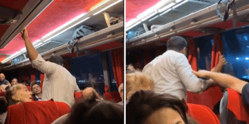 ვრცელდება დაპირისპირების კადრები ავტობუსიდან – ,,ყველგან აჩერებდა, აყავდა მგზავრები, როცა ადგილი აღარ იყო ავტობუსში და აქეთ უყვიროდა მგზავრებს”