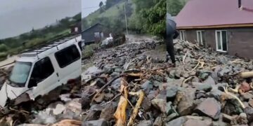 ეს რა ხდება! – ადიგენში სასინელი სტიქიაა – ნახეთ, რა კადრები ვრცელდება