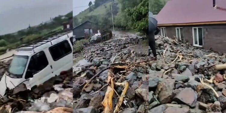 ეს რა ხდება! – ადიგენში სასინელი სტიქიაა – ნახეთ, რა კადრები ვრცელდება