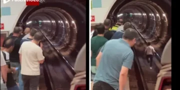 ვრცელდება იმ მგზავრის ვიდეო, რომელიც მეტროსადგურ “სახელმწიფო უნივერსიტეტის” ლიანდაგებში ჩახტა და გვირაბში გაიქცა