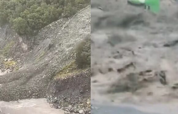 (video) საშინელი კადრები – ყაზბეგში მეწყერი ჩამოწვა