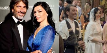 პირველი კადრები მარიამ შარმანაშვილის და კარლო პონტის ქართული ქორწილიდან